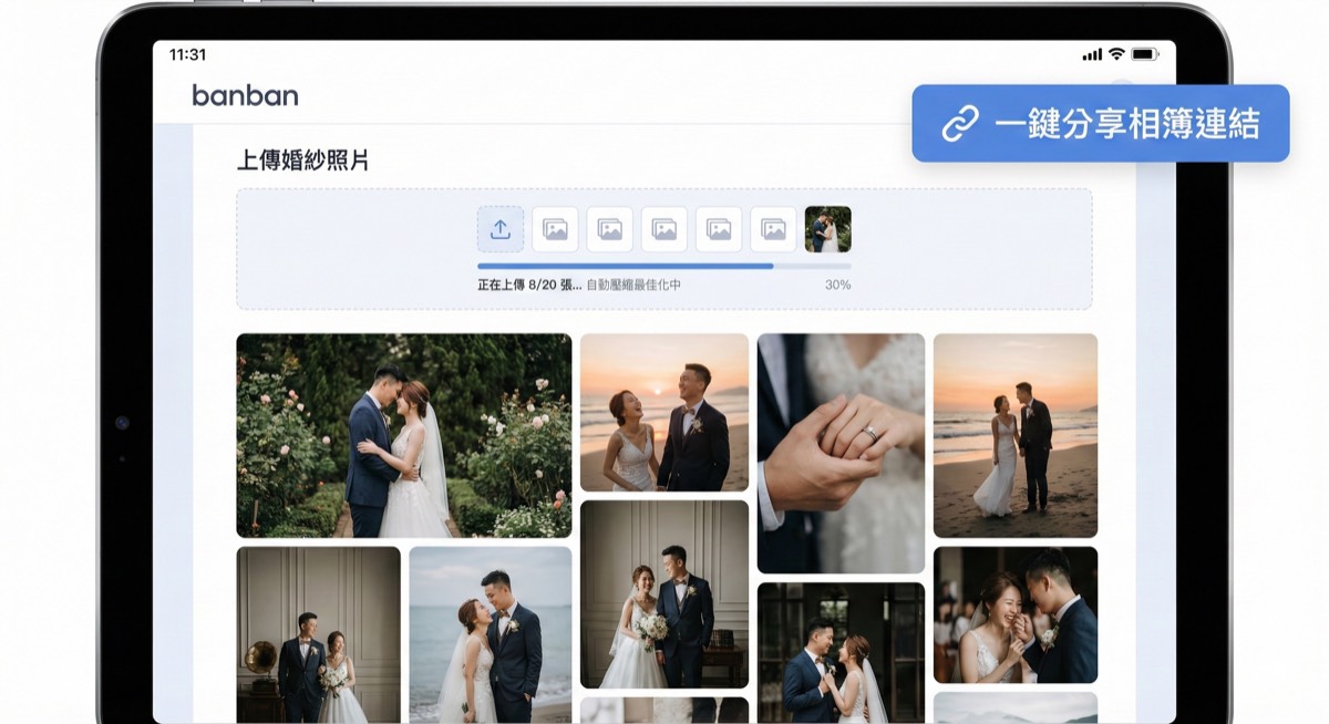 步驟 4: 婚紗相簿管理